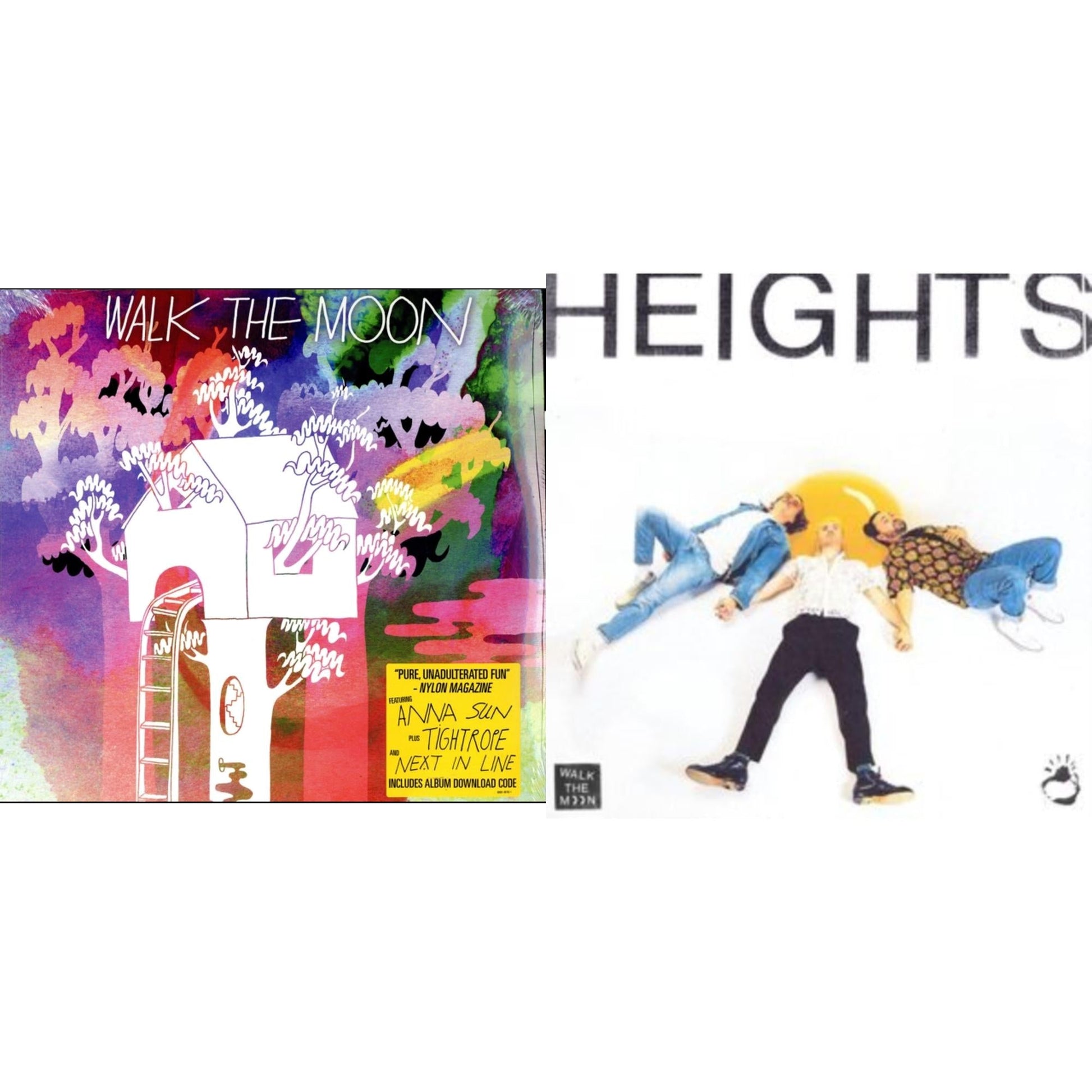 This is a 2 LP Vinyl SKU bundle.
1.This LP Vinyl is brand new.Format: LP VinylMusic Style: Pop RockThis item's title is: Heights (180G)Artist: Walk The MoonLabel: RCABarcode: 194399127711Release Date: 12/10/2021
2.This LP Vinyl is brand new.