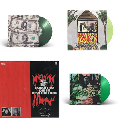 This is a 4 LP Vinyl SKU bundle.
1.This LP Vinyl is brand new.Format: LP VinylThis item's title is: New World Depression (Coke Bottle LP Vinyl)Artist: $Uicideboy$Barcode: 198391598197Release Date: 6/14/2024
2.This LP Vinyl is brand new.