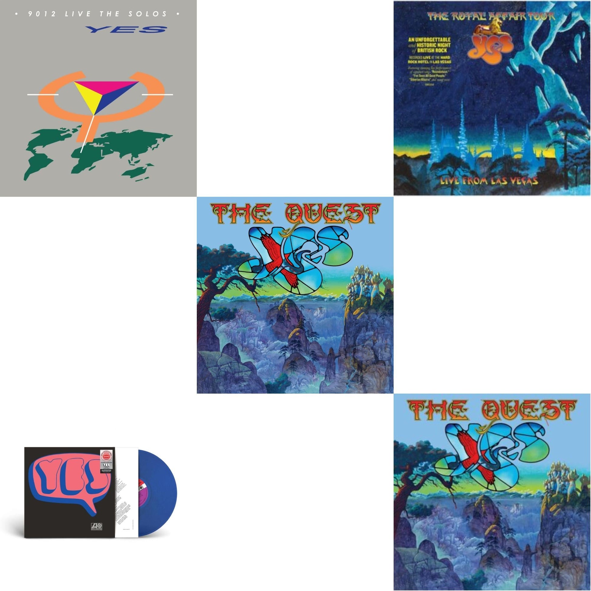 This is a 5 LP Vinyl SKU bundle.
1.This LP Vinyl is brand new.Format: LP VinylThis item's title is: 9012Live - The Solos (180G/Limited Edition)Artist: YesLabel: FRIDAY MUSIC TWOBarcode: 829421990123Release Date: 1/28/2022
2.This LP Vinyl is brand new.