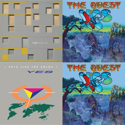 Yes - Yessingles (Yellow/Orange/Black Splatter LP Vinyl) (Rocktober) & Quest (2LP/2CD) & Quest (2LP/2CD/Sky Blue Vinyl) (I) & 9012Live - The Solos (180G/Limited Edition)