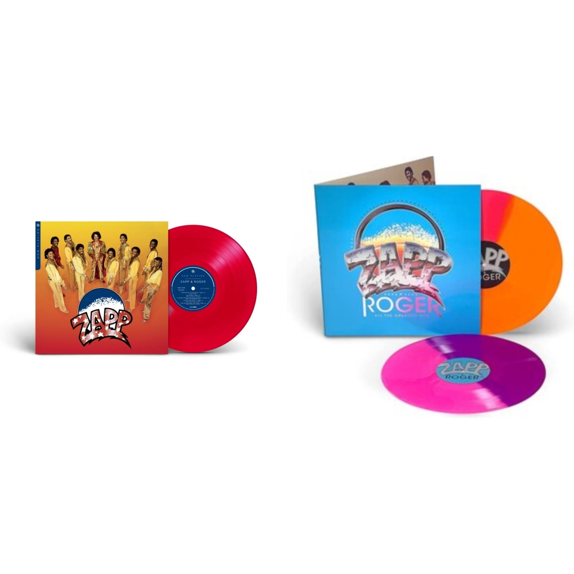 This is a 2 LP Vinyl SKU bundle.
1.This LP Vinyl is brand new.Format: LP VinylThis item's title is: Now Playing (Ruby Red LP Vinyl) (Syeor)Artist: Zapp & RogerBarcode: 081227817794Release Date: 1/26/2024
2.This LP Vinyl is brand new.