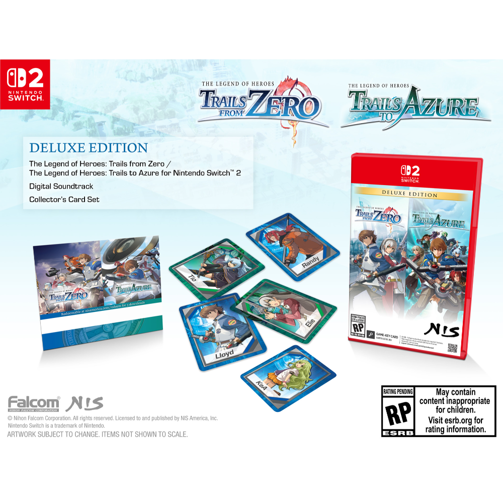 Legend of Heroes: Trails from Zero / The Legend of Heroes: Trails to Azure - Deluxe Edition - Switch 2 (Game-Key Card)