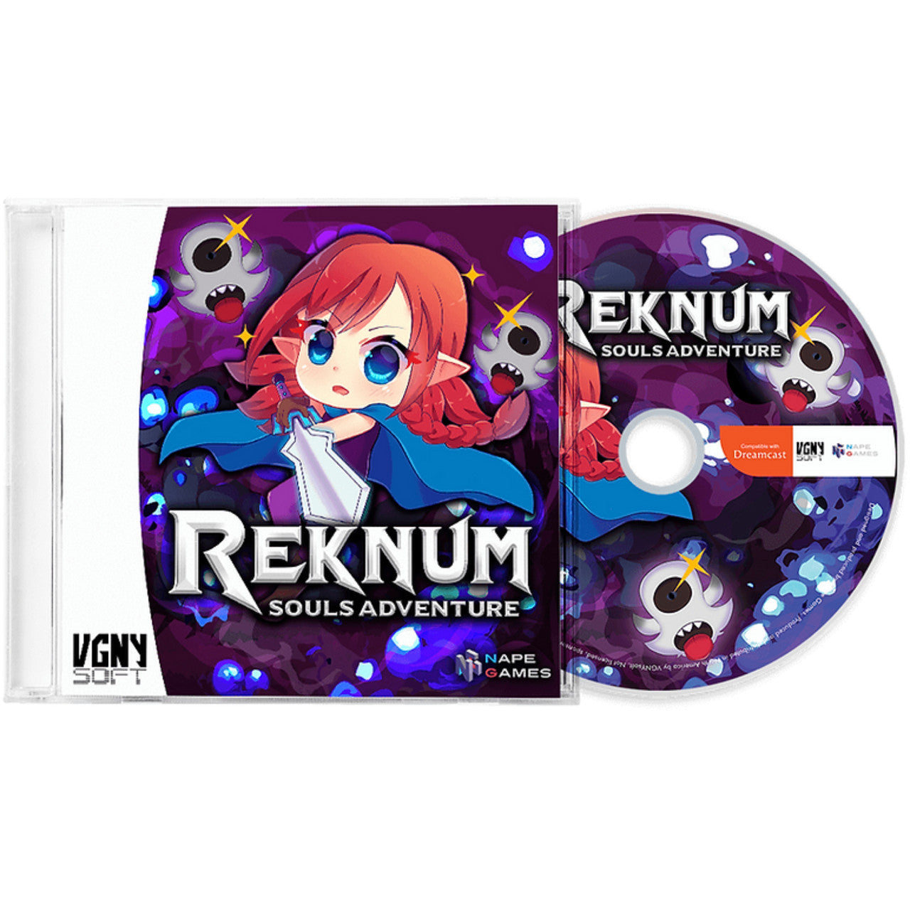 This is brand new.Reknum Souls Adventure is an action, exploration and 2D platformer videogame ported to the Dreamcast, it is the latest installment in the REKNUM saga but one of the first in the REKNUM Timeline.