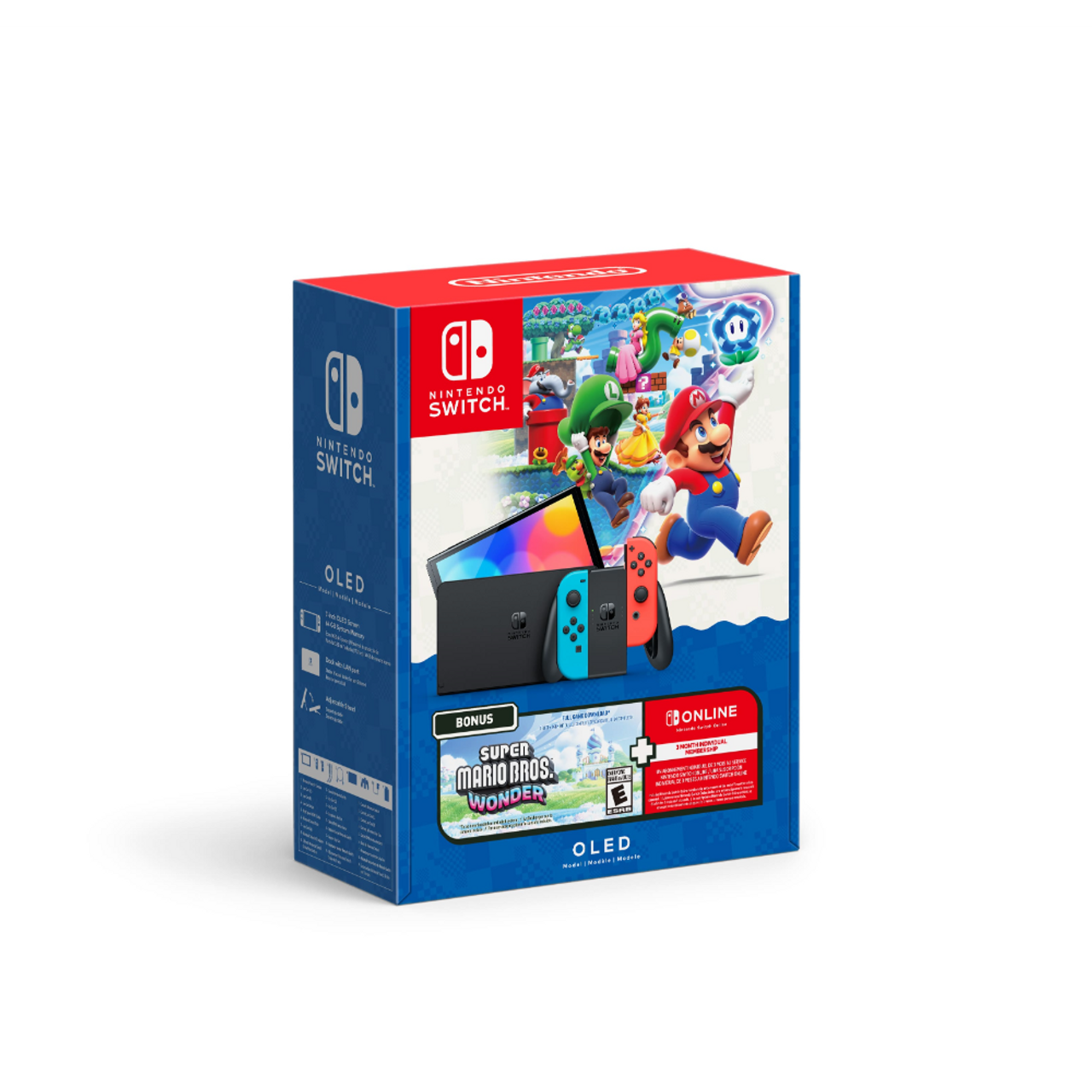 This is brand new.This bundle has everything you need to start playing right away, including a Nintendo Switch – OLED Model system and a 3-month Nintendo Switch Online Individual Membership. Plus, enjoy an added value of $67.98 with a full download of the Super Mario Bros. Wonder game.