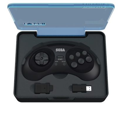 SEGA Genesis 8-Button 2.4GHz Wireless Arcade Pad: Black - Retro-Bit