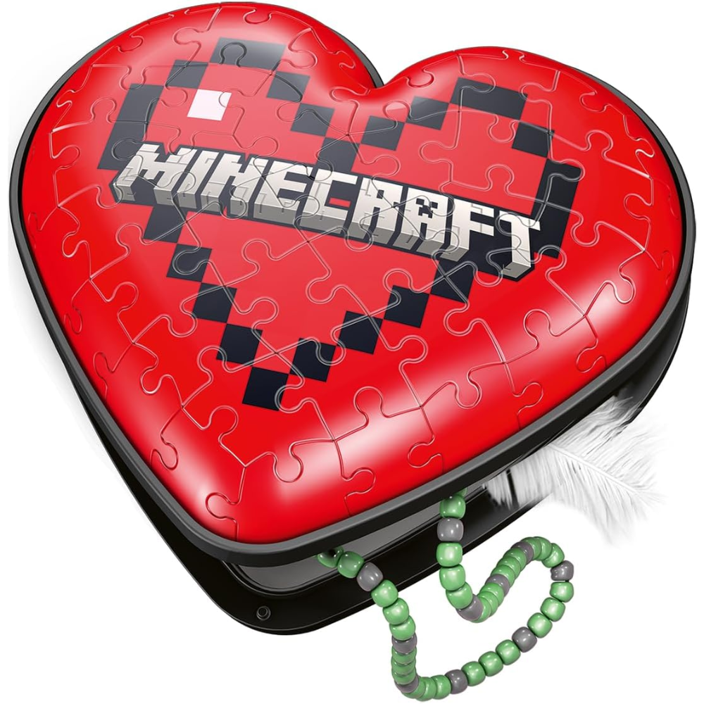 3D Puzzle: Minecraft Heart (54 Piece) - Ravensburger