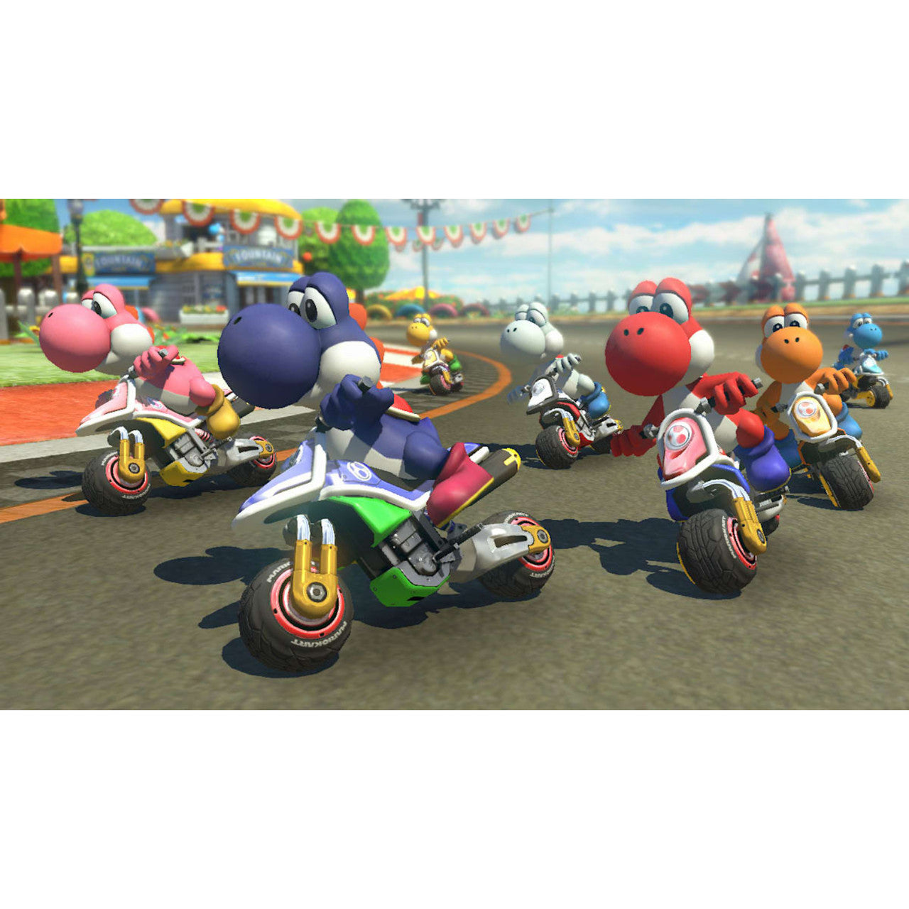 This is brand new.Hit the road with the definitive version of Mario Kart 8 and play anytime, any-where! Race your friends or battle them in a revised battle mode on new and returning battle courses. Play locally in up to 4-player multiplayer in 1080p while playing in TV Mode.