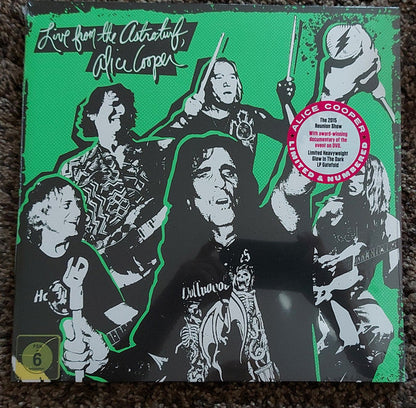 Alice Cooper - Live From The Astroturf (Glow-In-The-Dark LP Vinyl/DVD) & Road (Orange Marbled Vinyl/2LP/DVD) & Billion Dollar Babies (50Th Anniversary/Deluxe/3LP) & Brutal Planet (2LP/45 RPM/180G/Brutal Brown Vinyl) & Alice Cooper's Greatest Hits