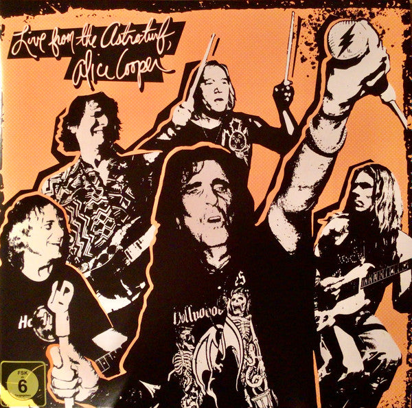Alice Cooper - Live From The Astroturf (Glow-In-The-Dark LP Vinyl/DVD) & Live From The Astroturf (Apricoot LP Vinyl/DVD) & Live From The Astroturf (Gold LP Vinyl/DVD) & Road (Orange Marbled Vinyl/2LP/DVD) & Billion Dollar Babies (50Th