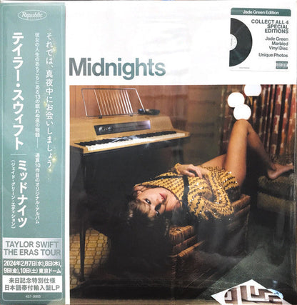 Midnights (X) (Jade Green LP Vinyl) & Midnights (X) (Blood Moon LP Vinyl) & Midnights (X) (Mahogany Color LP Vinyl) & Lover (2LP) & Tortured Poets Department (X) (Ghosted White Vinyl/2LP/Manuscript- Bonus Track) & 1989