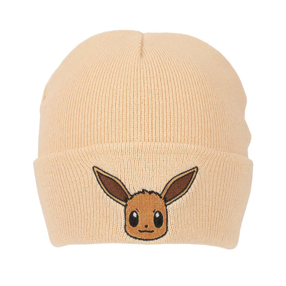 Beanie Ribbed Knit: Pokemon - Embroidered Eevee