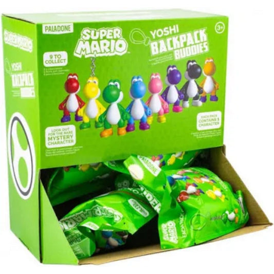 Backpack Buddies: Super Mario: Yoshi Figures - Blind Bag Display (24)