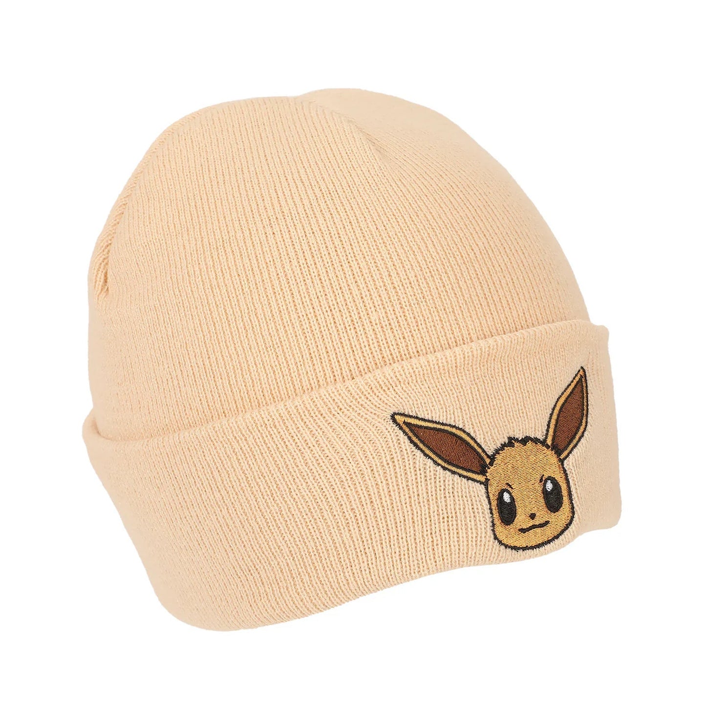 Beanie Ribbed Knit: Pokemon - Embroidered Eevee
