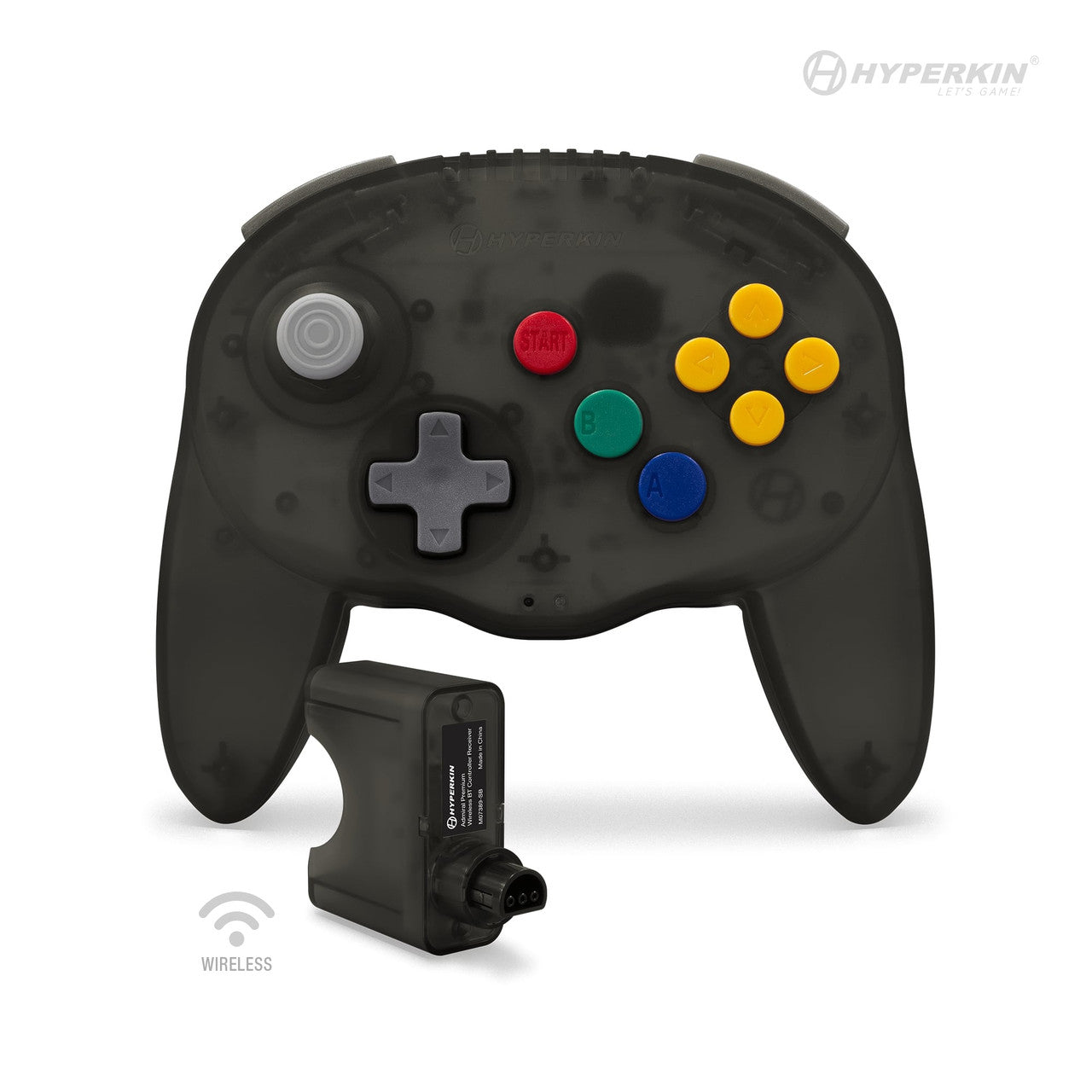 This is brand new.Take your game night to the next level with the "admiral", the first wireless BT Controller for the N64! Its comfortable, ergonomic design, high performance analog joystick, and dual Z buttons give you the edge you need to double jump, z-target, and smash your way through any competition.
