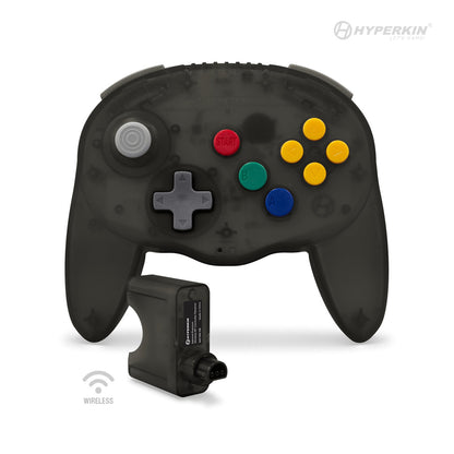 This is brand new.Take your game night to the next level with the "admiral", the first wireless BT Controller for the N64! Its comfortable, ergonomic design, high performance analog joystick, and dual Z buttons give you the edge you need to double jump, z-target, and smash your way through any competition.