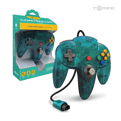 This is brand new.Bring back the nostalgia of classic gaming with the Tomee Controller for N64® in a vibrant turquoise finish. Designed for retro enthusiasts and new players alike, this controller delivers the authentic N64® experience with a modern touch.