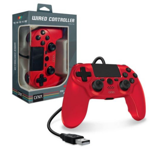 PS4 NuForce Wired Game Controller: Red - Cirka