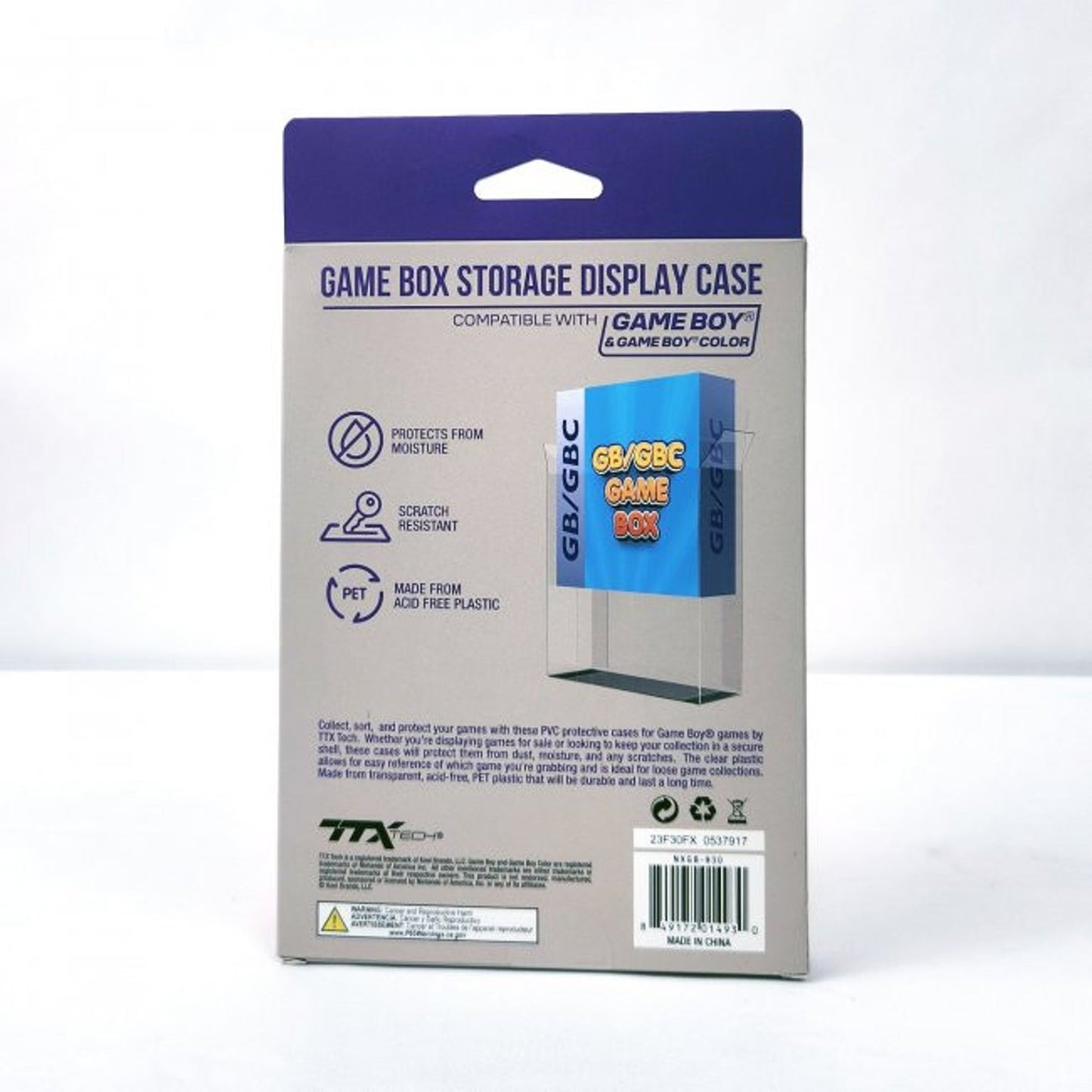 Game Box Storage Display Case: GameBoy Games (10) - TTX