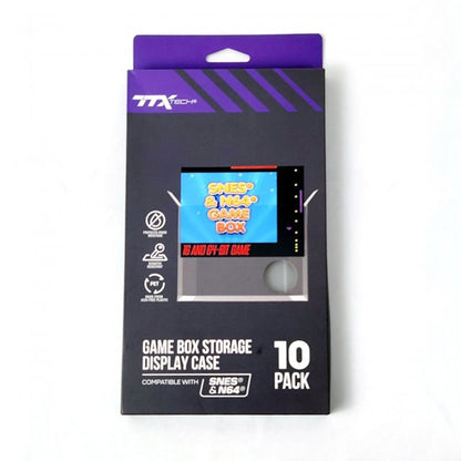 Game Box Storage Display Case: SNES/N64 Games (10) - TTX