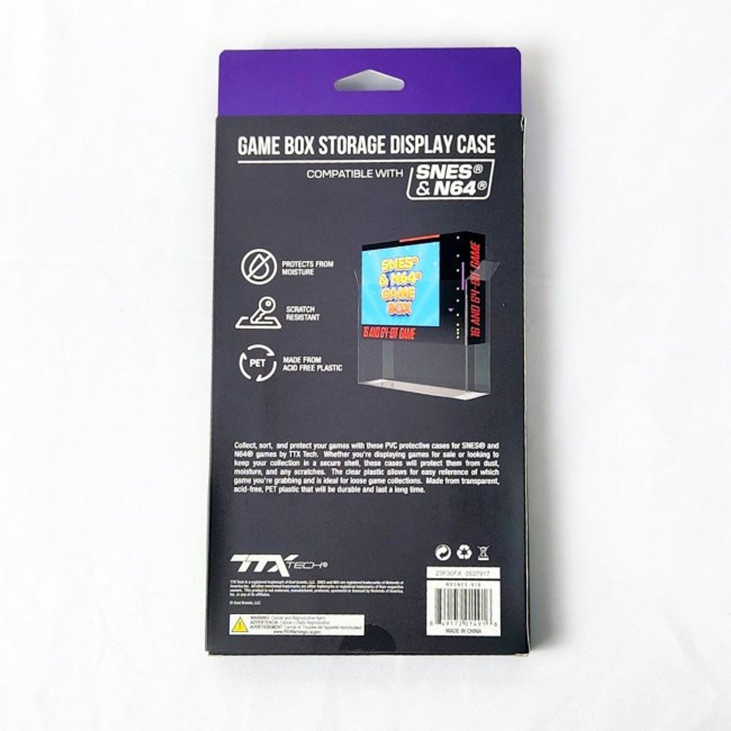 Game Box Storage Display Case: SNES/N64 Games (10) - TTX