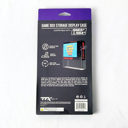 Game Box Storage Display Case: SNES/N64 Games (10) - TTX