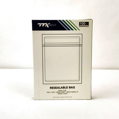 Resealable Media Bags: PS4 / PS5 / Xbox One / Series X - Clear (100)