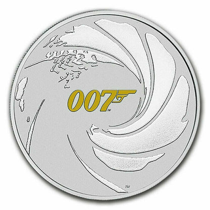 2021 James Bond 007 1 Oz Silver Perth Mint Business Strike Coin Limited Edition