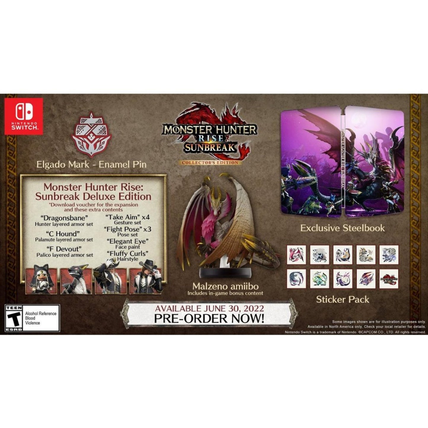 Monster Hunter Rise: Sunbreak Collector's Edition GameStop Exclusive - Nintendo Switch 6-30-22 Release