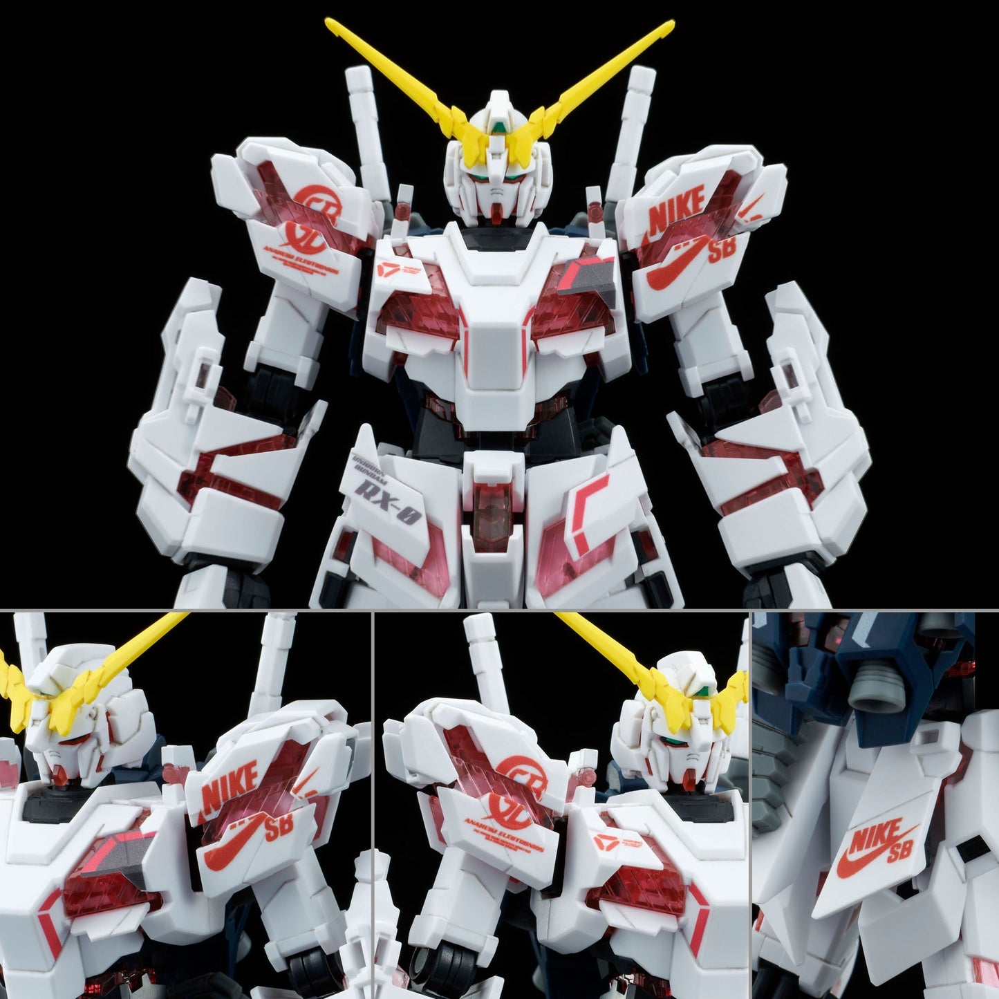 Bandai Gundam x Nike SB Unicorn (Destroy Mode) (1/144 Scale) HG Model Kit Action Figure