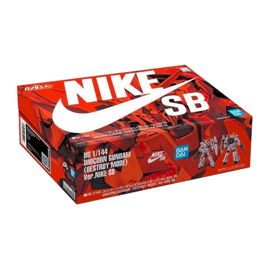 Bandai Gundam x Nike SB Unicorn (Destroy Mode) (1/144 Scale) HG Model Kit Action Figure